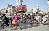 Varanasi - the old city is a cramped labyrinth crowded by pilgrims and street sellers 